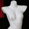 Cadena de Pecho Personalizada de Moda Europea y Americana con Incrustaciones de Diamantes en Forma de Serpiente para Mujer Sexy Cadena Corporal Sexy Accesorios de Cadena para Clip de Pecho
