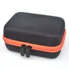 Bolsa Sencilla para Cosméticos de Cáscara Dura con 15 Compartimentos, Estuche de Viaje, Usado para Transportar Botellas Pequeñas de 10 ml, Bolsa Negra de Eva