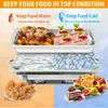 Estufa de Buffet de Acero Inoxidable Transfronteriza Estufa Sólida de Alcohol Hotel Plegable Estufa de Conservación de Calor Contenedor Calentador de Alimentos Estufa de Buffet