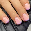 Colección de uñas iluminadora, de lujo ligero, a la moda, deslumbrante estilo francés Ins, dulce y fresca, simple, chic y moderna para el Año Nuevo