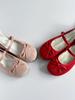 Zapatos Rojos de Ballet Redondos Estilo Francés para Mujer, Modelo Nuevo Primavera 2026, Adecuados para Combinar con Faldas, Mocasines Mary Jane