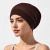 Gorro Bufanda de Gasa Súper Elástica Suave Étnico de Verano para Mujer, Gorro Transpirable y Cómodo para Cubrir el Cabello