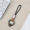 Colgante de llave de cuero esmerilado minimalista moderno llavero simple de piel de vaca llavero variado para coche pequeño regalo al por mayor