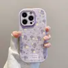 Capa Colorida Floral Adequada para Apple 17Promax Furo Fino Celular Gordo Iphone16/15/14/13 Nova