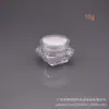 En stock 5g/10g/15g/20g/30g botella transparente de diamante muestra botella de prueba para crema botella para crema de ojos