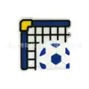 Decoración para el Mundial DIY Charms de Zapatos Deportivos de Fútbol Parches de Goma Suave de PVC Accesorios para Zapatos de Jardín