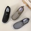 Zapatos Casuales de Estilo Primavera Transpirables de Caña Baja, Color Sólido, Punta Redonda, Suela Suave, Antideslizantes, Resistentes al Desgaste, Zapatos de Papá de Moda para Personas de Mediana Edad y Mayores