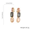 Set de Pendientes Redondos Irregulares Incrustados de Diamantes y Collar, Cadena de Clavícula Vintage, Joyería de Lujo Ligero y de Alta Gama para Mujeres