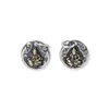 Colgante de Moneda de Plata Amarillo Dios de la Riqueza S925 Pulseras de Plata de Ley 925 para Hombres y Mujeres Colgante Retro Exquisito Marca Accesorios de Plata
