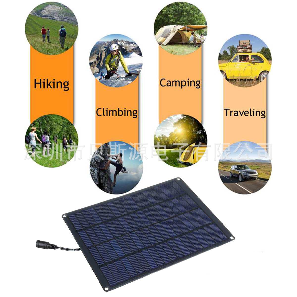 诚e赊太阳能电池板60W 单晶光伏发电板solar panel 便携高效能充电组件太阳能板太阳能板太阳能折叠包 海林峰 锦宏兴泰