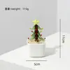 Árbol de Navidad Glaseado de Zibo Planta en Maceta Oficina Decoración Creativa de Escritorio Regalo de Navidad Artesanía de Vidrio Venta al por Mayor
