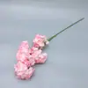 Flores artificiais rosas personalizadas para decoração de casamento, decoração de palco de hotel, fundo, flores falsas para adereços de corredor