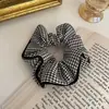 Scrunchie de Malla Extra Grande Estilo Hada Coreano Goma para el Cabello de Alta Gama Encaje Scrunchie de Doble Capa Verano