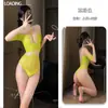 Qian Nai Lingerie Sexy Meias de Seda Abertas Malhas Siamanes Top de Pescoço Tentação 8228
