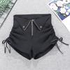 Shorts Plus Size Cintura Alta Design Sense 2022 Feminino Coreano Fino Casual Calça Wide Leg Stretch Um Hot Pants