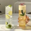 Taza de Vidrio Resistente al Calor de Alto Borosilicato Vaso Collins Recto Vaso Largo para Bebidas Largas de Restaurante Vaso para Cócteles Vaso para Jugos Vaso Extendido para Agua