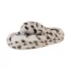 Zapatillas de leopardo versátiles, antideslizantes, de nueva moda, modernas, para otoño e invierno, peludas, para mujer, adecuadas para usar en exteriores, 2026, suela gruesa, talla grande