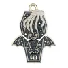Transfronterizo 125 Goteo de aceite Fantasma de Halloween Calavera Murciélago Muerte Colgante DIY Pulsera Llavero Colgante de Joyería