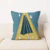 Vaso de Girassol Pintado à Mão Estilo Ins Pintura a Óleo Almofada Decorativa Estilo Nórdico Almofada Refrescante para Encosto de Sofá-Cama
