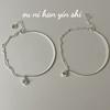 Pulsera Onihan S925 de plata esterlina, diseño de nicho ligero y lujoso, con forma de estrella y circonita, media pulsera, media cadena, refinada y de alta gama para mujer.