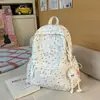 Mochila Simple Japonesa para Viajes y Commute Ins Ligera para Estudiante de Primaria Bolsa de Doble Hombro Descompresión Fresca Mochila Escolar para Estudiante de Secundaria Femenina
