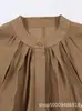 Comercio exterior transfronterizo ropa de mujer, nuevo estilo de otoño, moda europea y americana, camisa holgada de manga larga con cuello redondo y caída 4786172