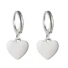 Venta Caliente Colgante de Corazón de Durazno Flor de Ciruelo Amor Material 304 Joyería para Mujer Regalo Pendientes de Acero Inoxidable Chapado en Oro de 18k