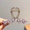 Pinza para el cabello de lujo de alta gama en color marrón, tamaño grande nuevo para cabello grueso, pinza de tiburón para recogidos en la parte posterior de la cabeza, accesorio para el cabello de uso diario