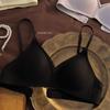 Comercio Exterior Transfronterizo Popular Ropa Interior Femenina de Triángulo Francés Sin Costuras Push-Up Sexy Hueco Transpirable Sujetador Estilo Delgado de Verano