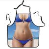Hombres Musculosos cintura sexy bikini encaje Navidad caricatura pareja fiesta Amazon nuevo delantal al por mayor