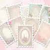 36 Piezas de Pegatinas de Sellos Florales de Encaje Retro, Estilo Suave Femenino, Pegatinas Decorativas DIY para Diarios y Maletas, Venta al por Mayor