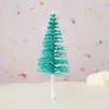 Cartão de decoração de bolo de Natal anel de grama folha veado sika árvore de Natal saco de presente aniversário confeitaria mesa de sobremesas bandeira