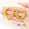 Nuevos Pendientes Circulares Geométricos Irregulares para Mujer, Pendientes de Oro de Arena Vietnamita, Diseño Transfronterizo, Joyería de Imitación de Oro de Larga Duración