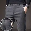 Pantalones largos casuales para hombre, estilo primavera y otoño, pantalones rectos holgados de corte slim, nuevo modelo otoño e invierno 2025