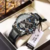 Poedagar/Beda Nuevo Reloj Mecánico Totalmente Automático Calendario Moda de Negocios Correa Reloj para Hombre Dropshipping 1410