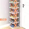 Zapatero Simple para Entrada del Hogar, Artefacto de Almacenamiento de Zapatos de Múltiples Niveles, Armario Estrecho Pequeño para Ahorrar Espacio en Dormitorio
