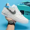 Tênis Masculino Aj 2024 Novo Transfronteiriço Air Force One Casual Casal Solado Grosso Versátil Sapatos Brancos Tênis de Skate Masculino