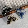 Pinza de garra de acetato estilo coreano Alan, tamaño mediano clásico, para peinados semi-recogidos, accesorio para el cabello tipo pinza de tiburón elegante y exquisito para la parte trasera de la cabeza