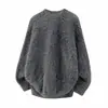 Suéter de mohair masculino transfronteiriço 2026 outono e inverno novo malha masculina estilo preguiçoso solto camada base masculina roupa íntima masculina
