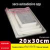 Atacado de Fábrica 20X30 Sacos Autoadesivos OPP Sacos de Embalagem de Plástico Transparentes Decorações Infantis Autoadesivo OPP Alta Transparência