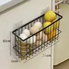 Prateleira Magnética de Armazenamento para Geladeira de Cozinha, Porta Filmes Plástico, Organizador de Papel Toalha, Prateleira de Armazenamento Doméstica Sem Furos para Temperos e Filmes Plástico