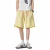 Shorts de Praia Largos de Comprimento Médio para Esportes ao Ar Livre e Lazer para Homens, Adequados para Corrida e Fitness, Calças Largas de Comprimento Médio para o Verão