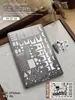 Nuevas placas de estampación de arte de uñas de estilo mixto inglés, herramientas de transferencia de arte de uñas con letras góticas cursivas escritas a mano vintage al por mayor