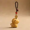 Llavero de Oveja Auspiciosa de Sándalo Llavero de Oveja del Zodiaco Colgante para Coche Colgante para Teléfono Móvil Colgante para Bolso Mayoreo