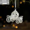Novo Pingente de Árvore de Natal Transparente Carro de Abóbora Criativo Bell Angel Girl Natal Acrílico Decoração Suprimentos