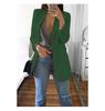 2025 Amazon Nuevo Moda Casual Europea y Americana Traje Solapa Cardigan Delgado Elegante Blazer para Mujer Primavera y Otoño