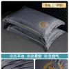 Funda de almohada de seda helada refrescante lavable Juego de dos fundas de almohada bordadas de verano Funda de almohada individual lavable a máquina 48X74Cm