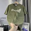 Nueva Camiseta de Manga Corta para Hombre de Verano, Cuello Redondo, Camiseta Sencilla Estampada, Holgada, Moderna, Versátil, Top Casual