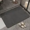 Tapete de Chão Absorvente de Água para Banheiro de Alta Qualidade Espessado Lama de Diatomáceas Antiderrapante Lavatório Vaso Sanitário Porta de Banheiro Secagem Rápida Tapete para Pés
