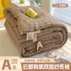 Colcha de Inverno de Gaze Dupla Nível A, tipo Nuvem, Colcha Antibacteriana para Cama de Casal, Colcha de Primavera/Outono, Colcha de Dormitório Estudantil com Núcleo de Algodão, Colcha de Presente